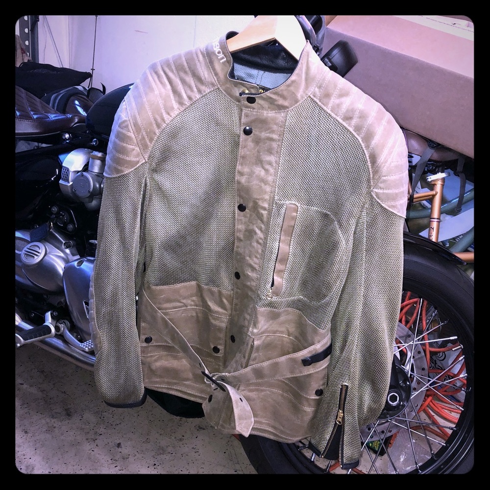 Vanson Leather and Mesh Motorcycle Jacket NWOT